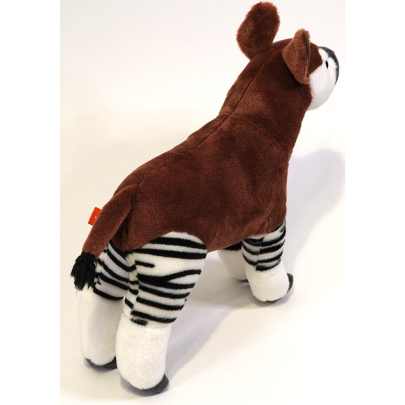 Wild Republic Zebra OKAPI Standing Plush Stuffed Animal Horse Wildlife Brown - Picture 3 of 6